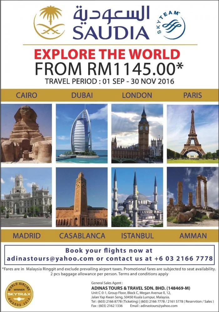 [CRAZY FLIGHT DEAL] Kuala Lumpur to Europe from Just RM1145