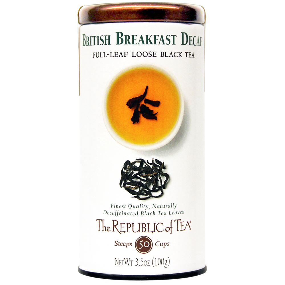 Decaf British Breakfast Black FullLeaf Tea The Republic of Tea