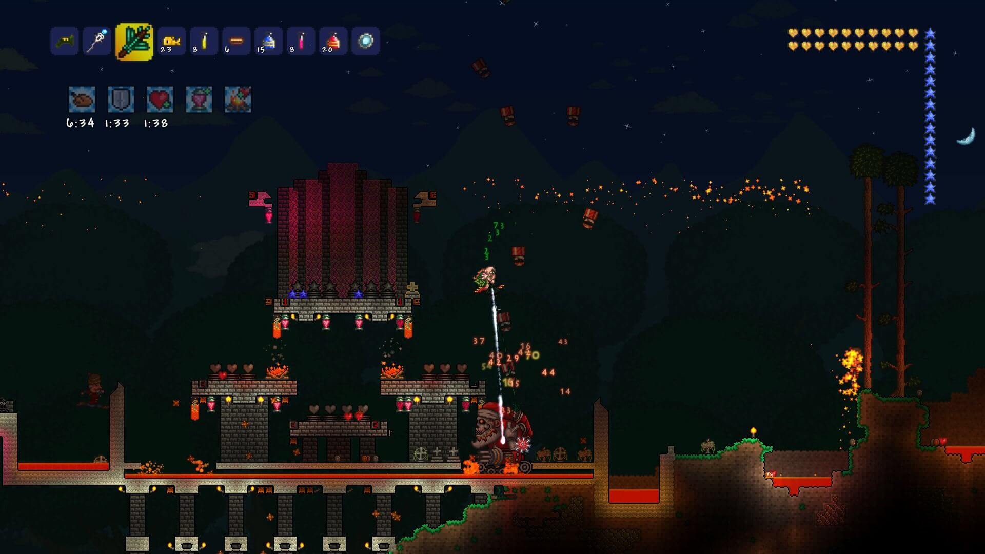 The Frost Moon Rises in Terraria