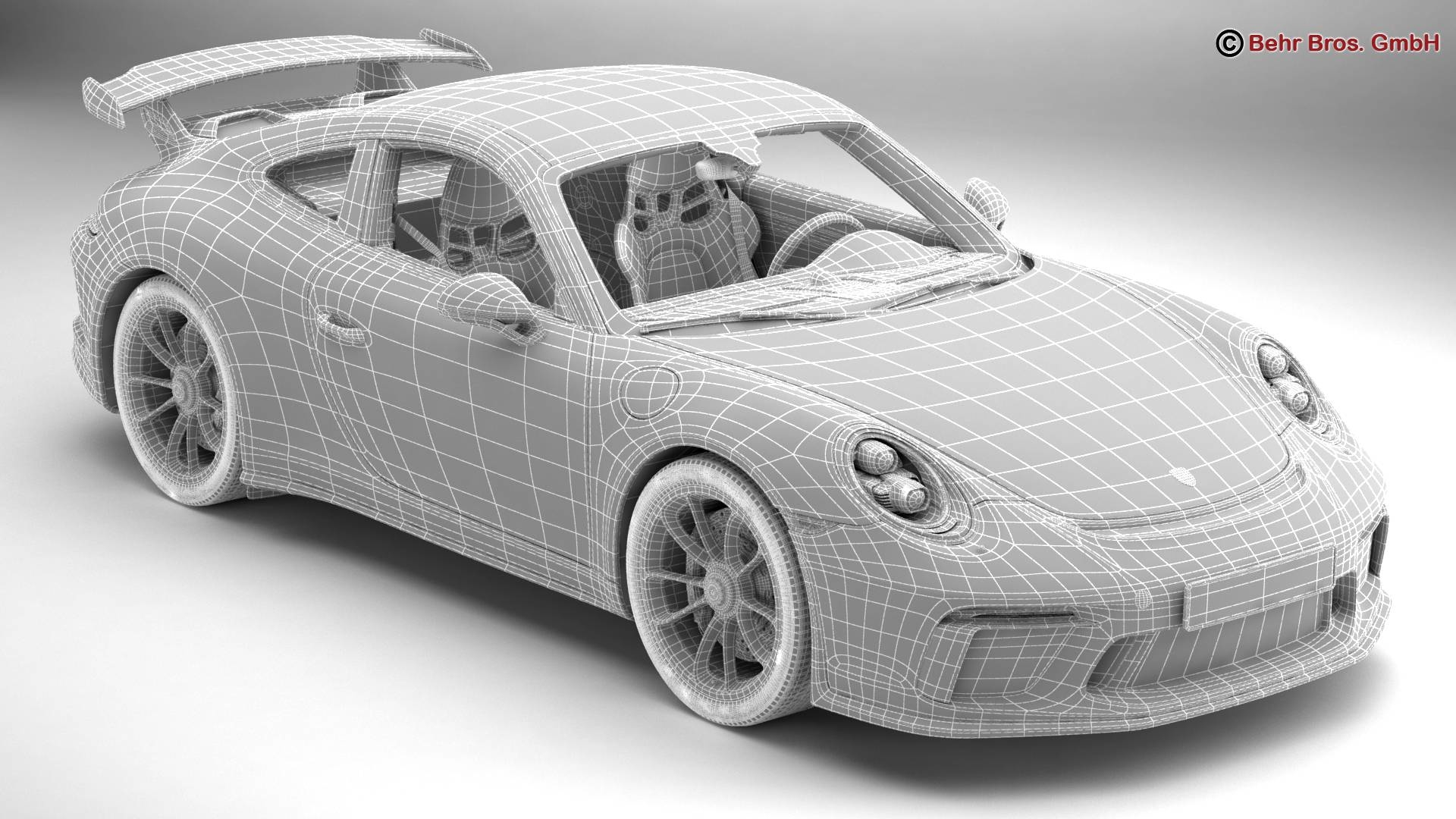 3D porsche 911 gt3 TurboSquid 1214675