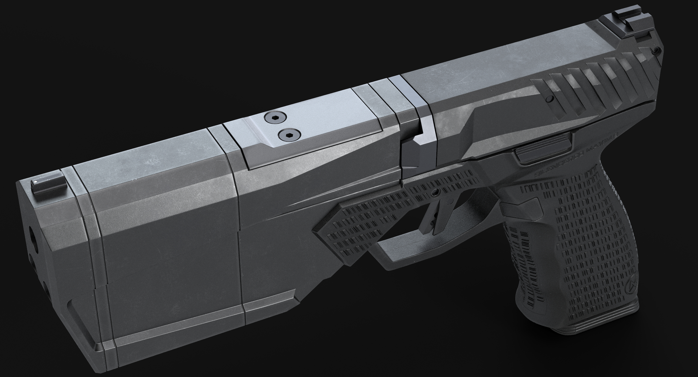 Silencerco maxim 9 model TurboSquid 1228320