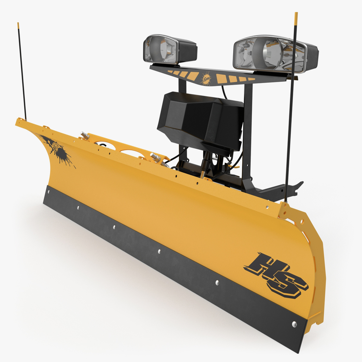 modelo 3d Fisher Storm Guard SnowPlow TurboSquid 1277921