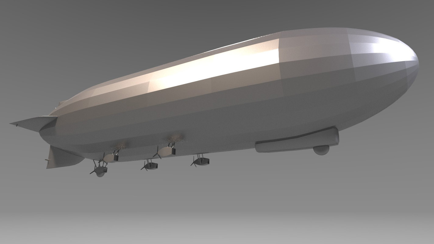 3D hindenburg zeppelin model TurboSquid 1290050