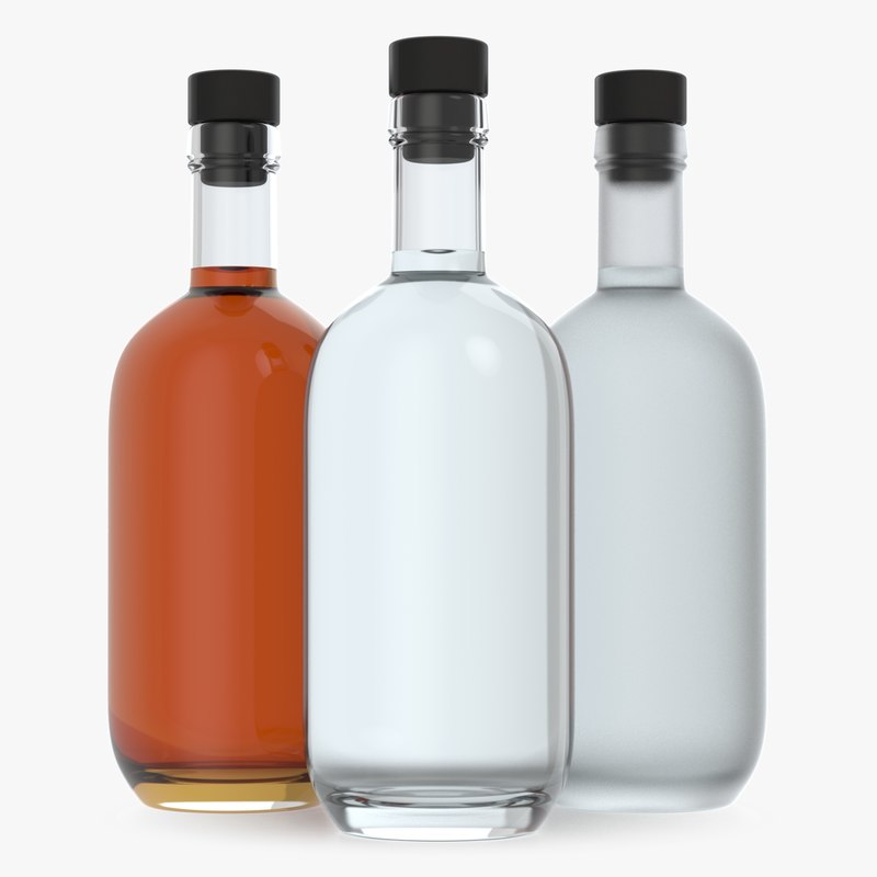 Alcohol bottle 3D model TurboSquid 1328384