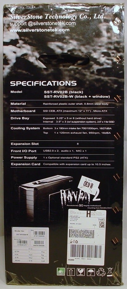 SilverStone Raven RV02-BW Case
