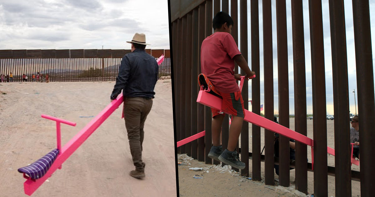 SeeSaws Installed at U.S. Border so Kids Can Play Together 22W