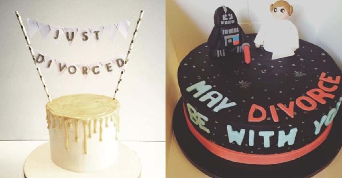 17 Awesome Divorce Cakes That Remind Us Splitting Up Doesn't Have To Be