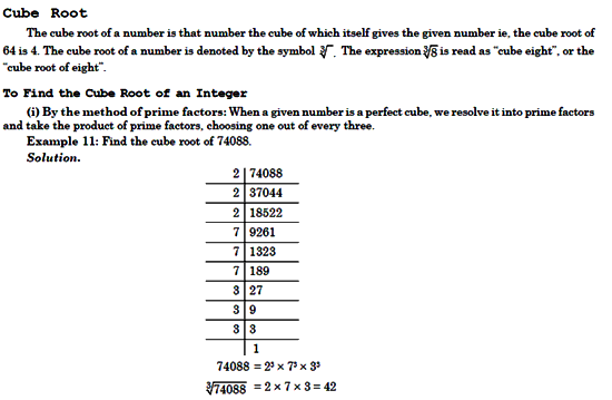 Course) CSAT Paper II Basic Numeracy Square Root & Cube
