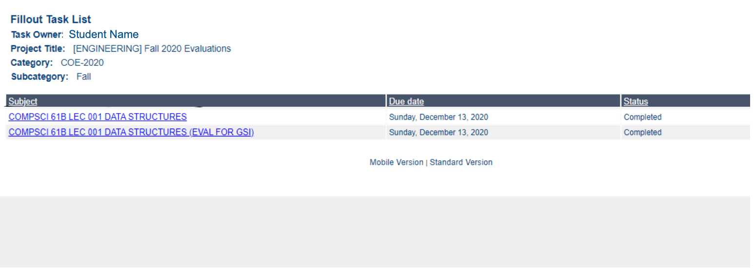 Main CS 61B Fall 2020