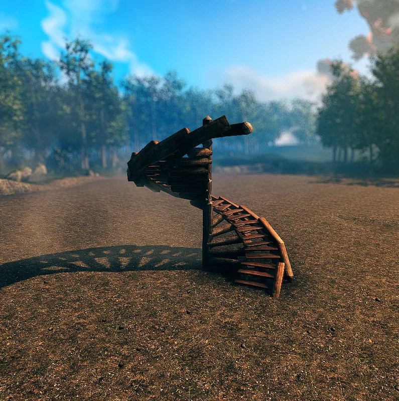 Spiral stairs for your convenience Valheim Build