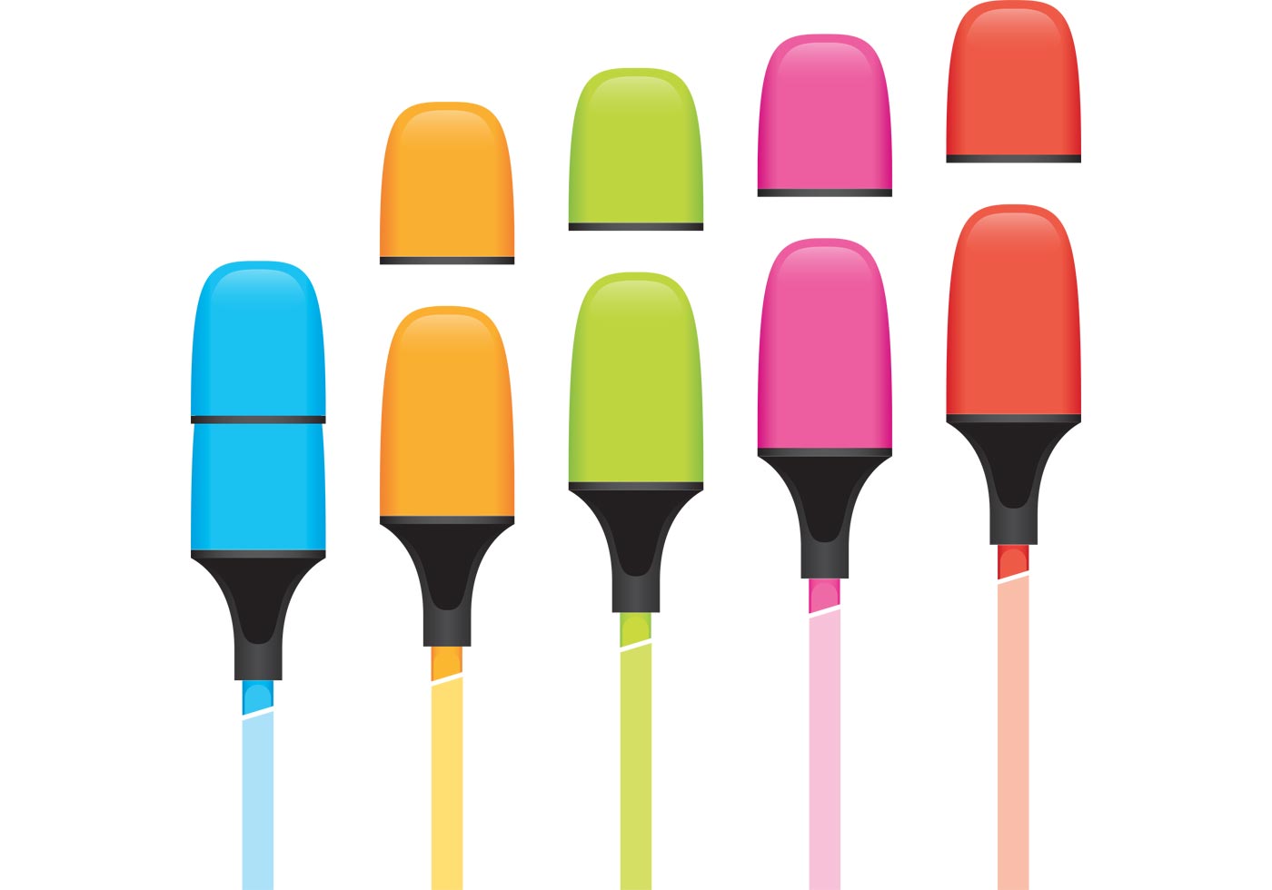 Marker Vector Highlighters Download Free Vector Art, Stock Graphics