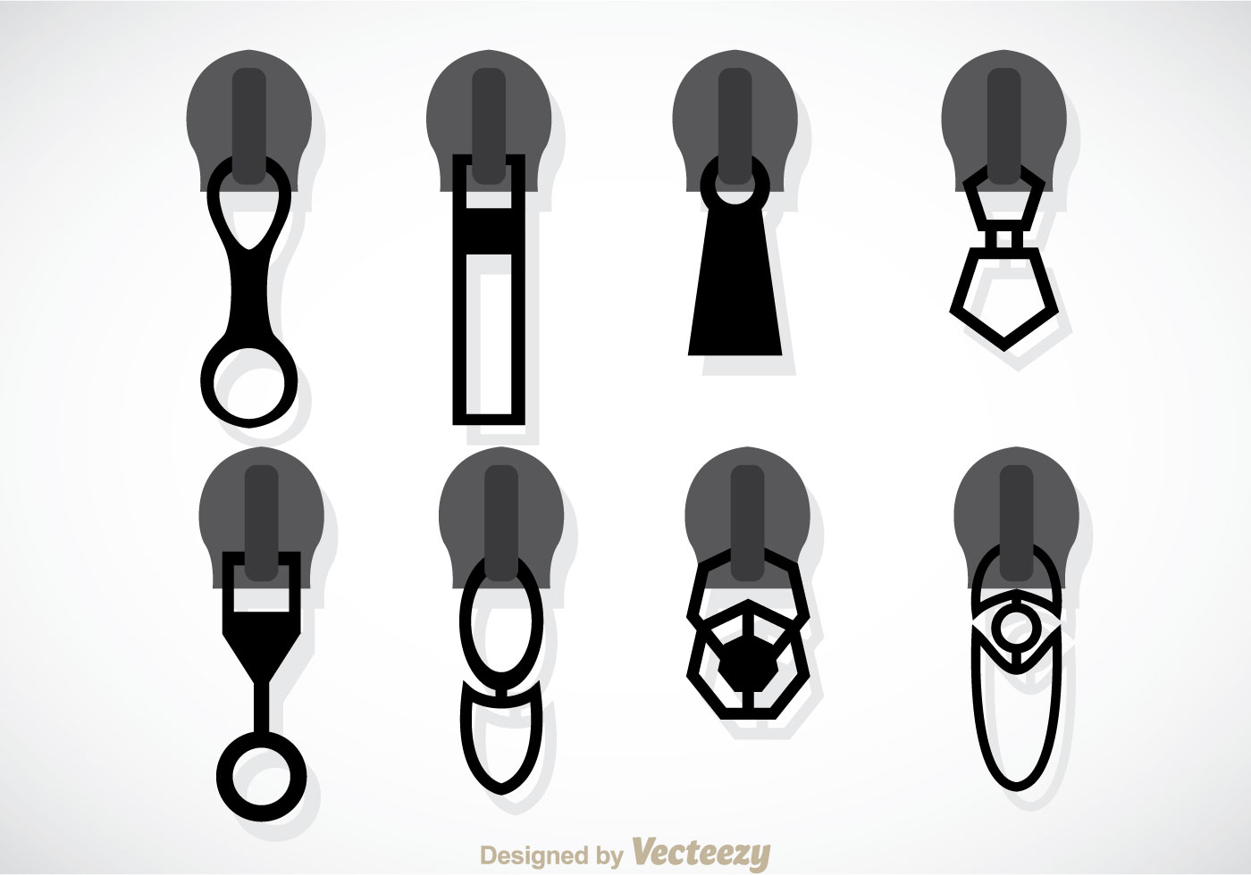 Zipper Pull Headers Vector 110415 Vector Art at Vecteezy