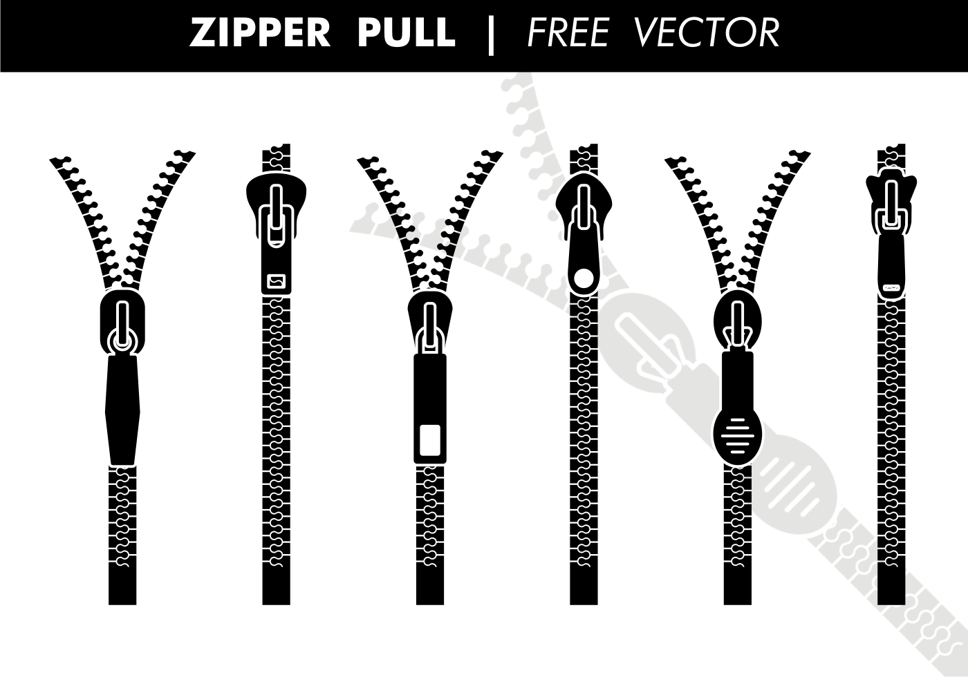 Zipper Pull Vector 113618 Vector Art at Vecteezy