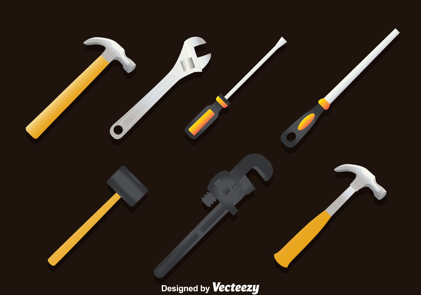 Work Tools Vector Set 118760 Vector Art at Vecteezy
