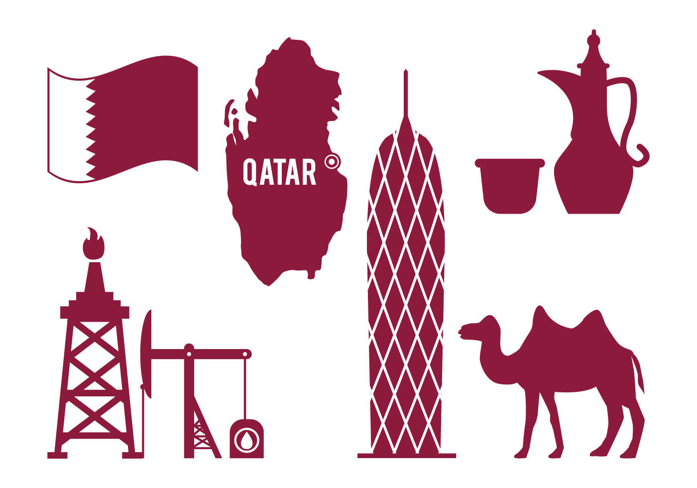 Qatar Vector 124690 Vector Art at Vecteezy
