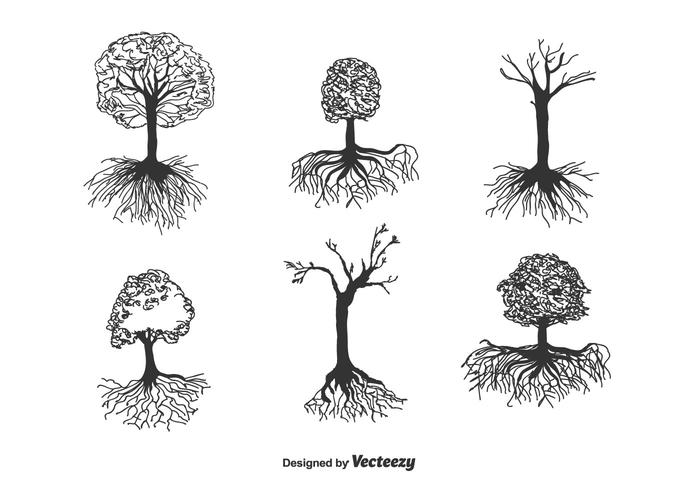 Tree With Roots Vector 145691 Vector Art at Vecteezy