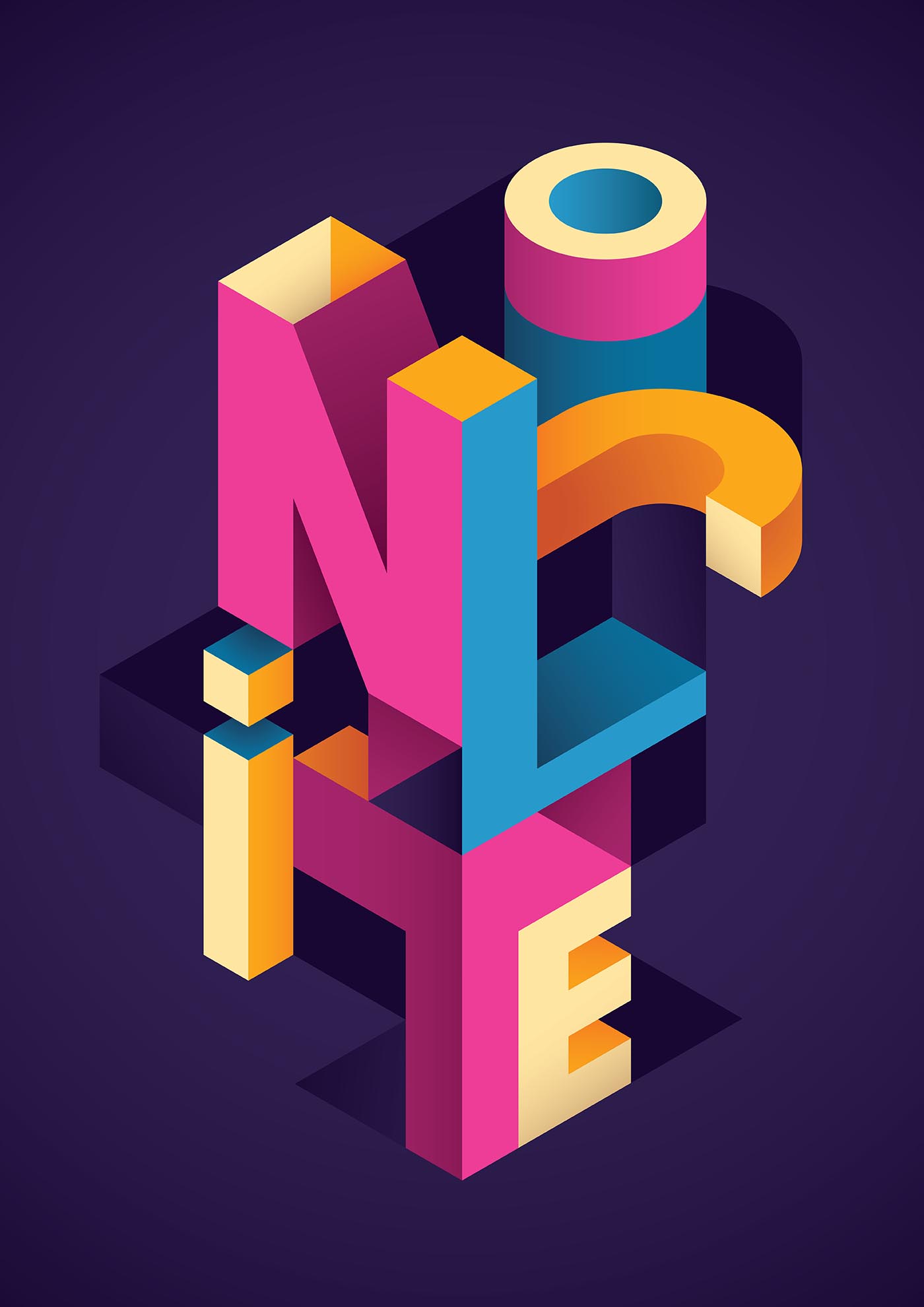 Isometric typography 186733 Vector Art at Vecteezy