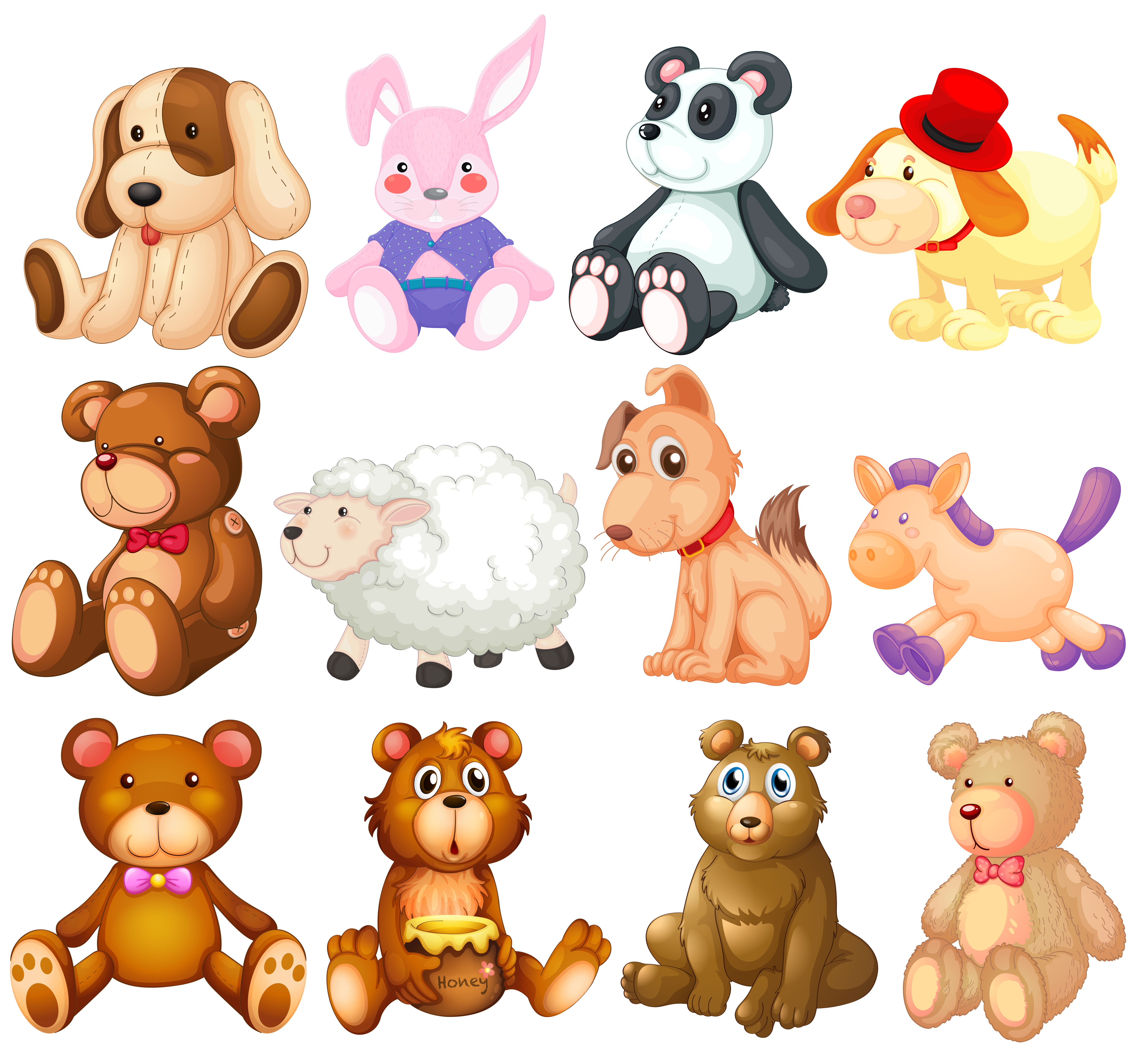 Stuffed animals Download Free Vectors, Clipart Graphics & Vector Art