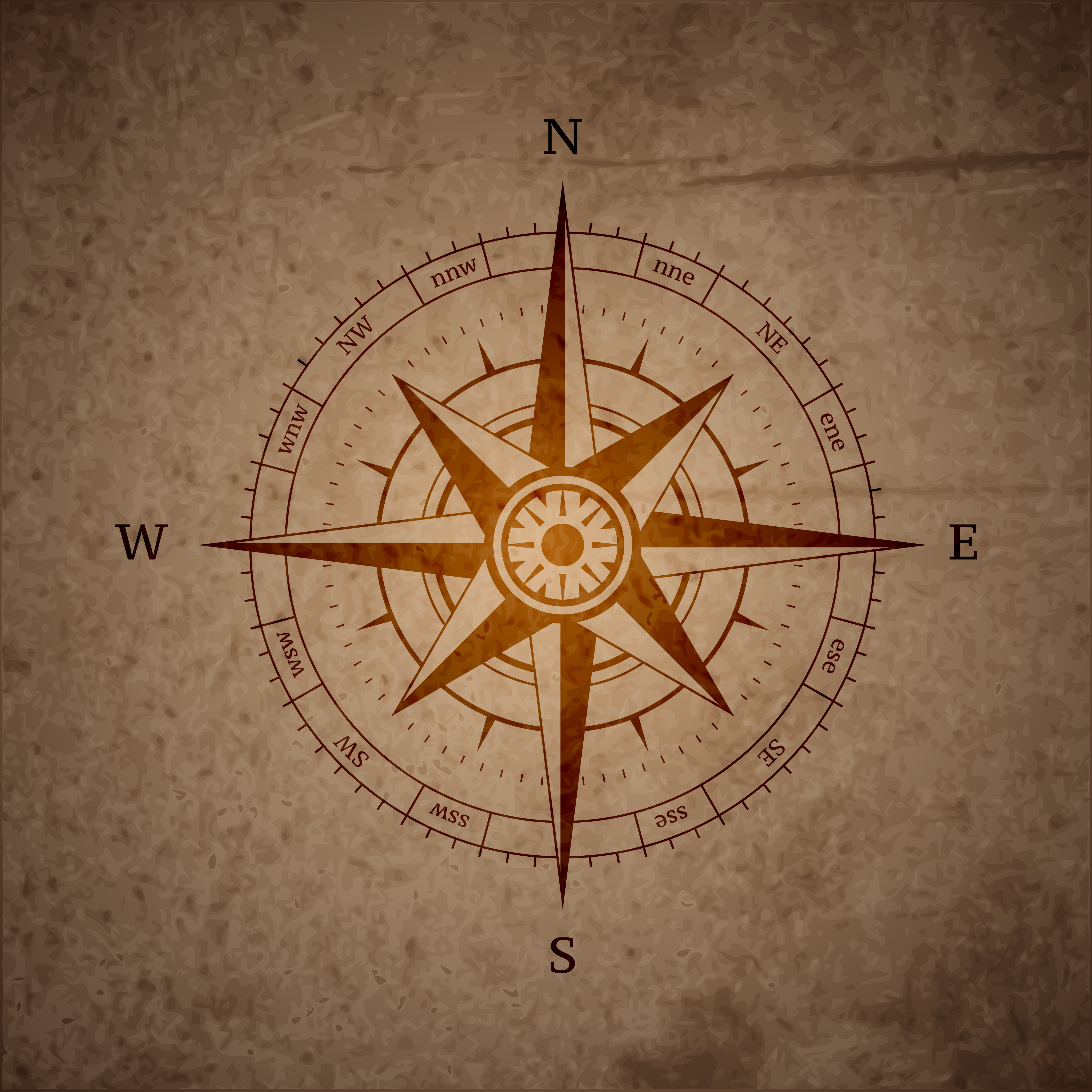 Retro navigation compass 429586 Download Free Vectors, Clipart