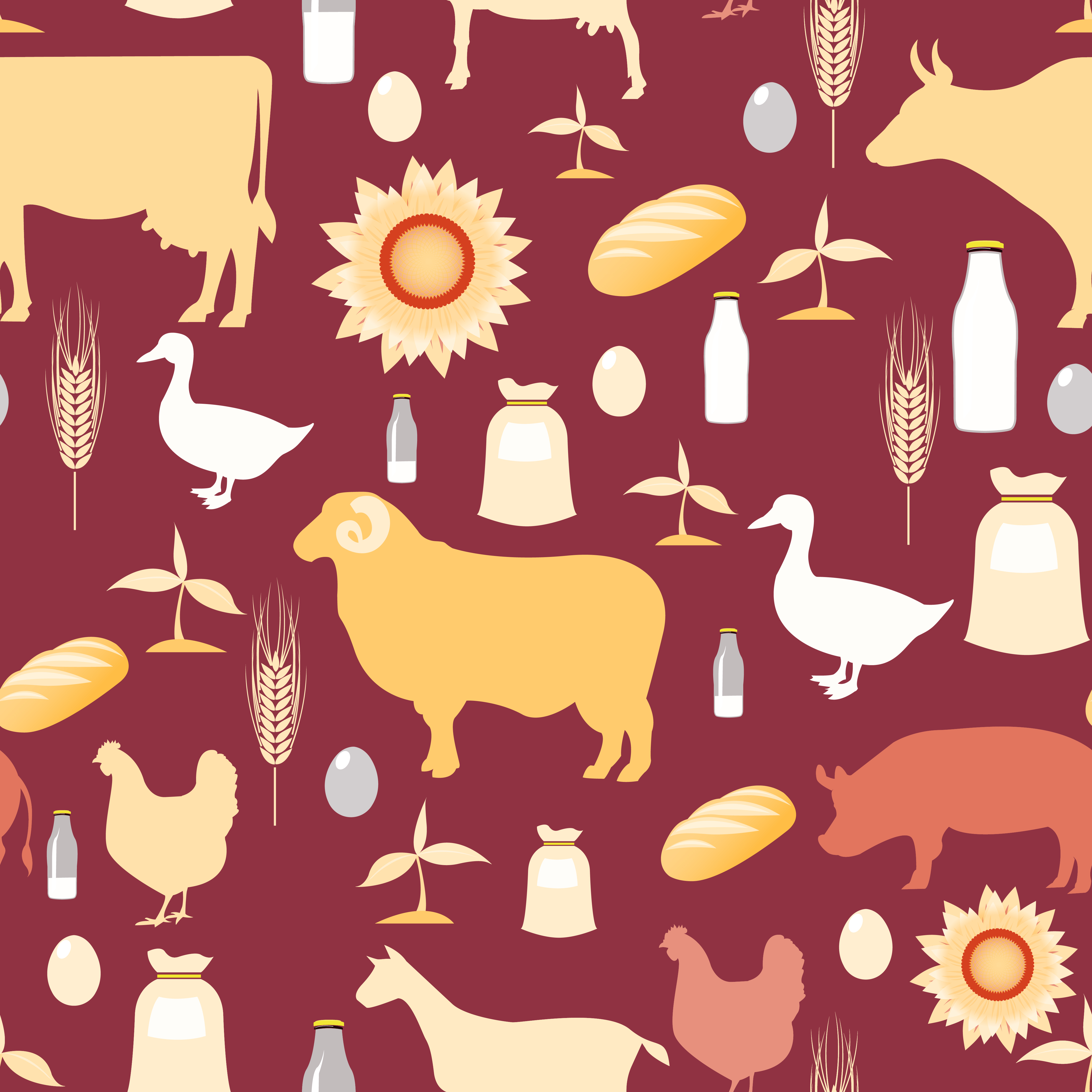 Farming seamless pattern 459687 Download Free Vectors