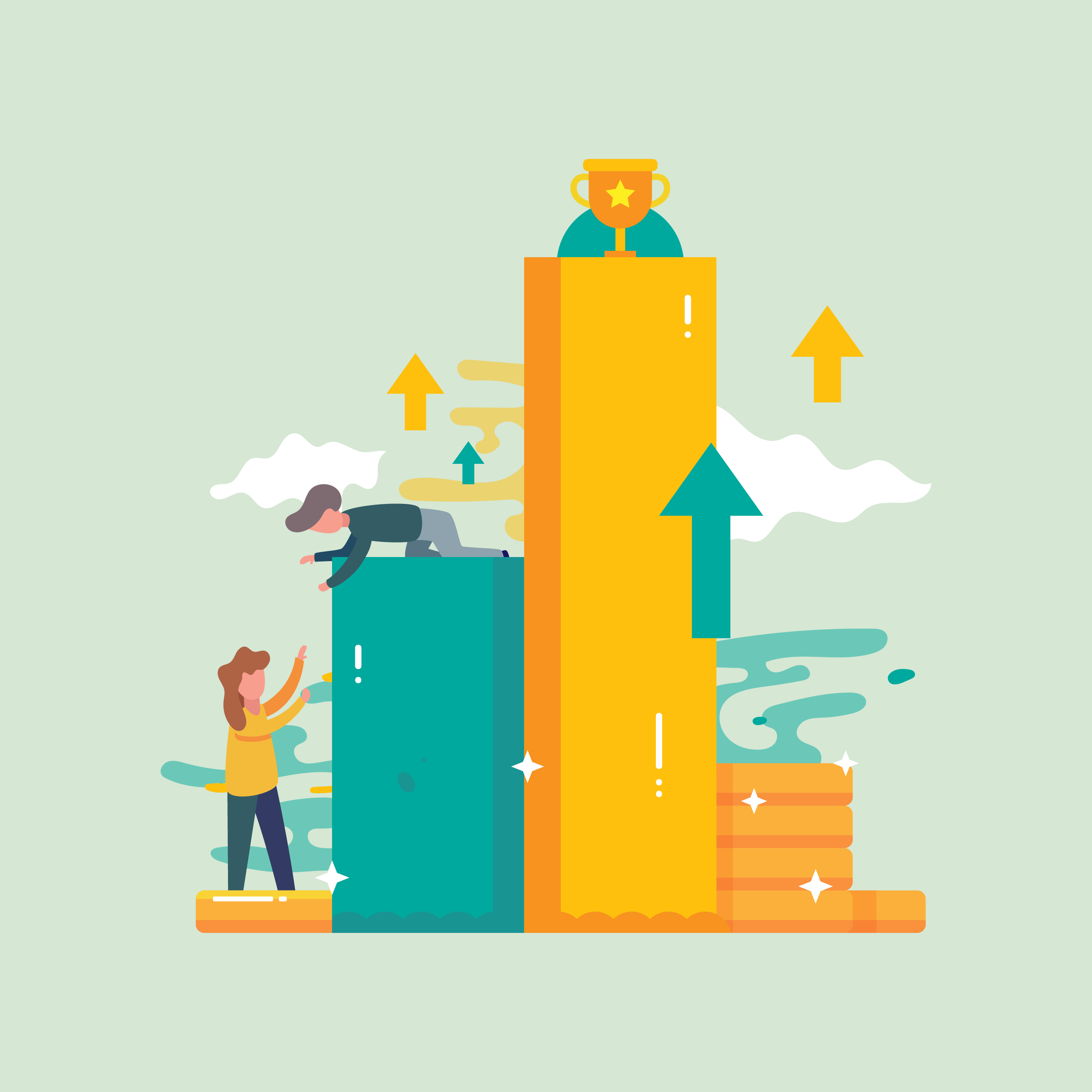 Corporate Goals Vector 465034 Vector Art at Vecteezy