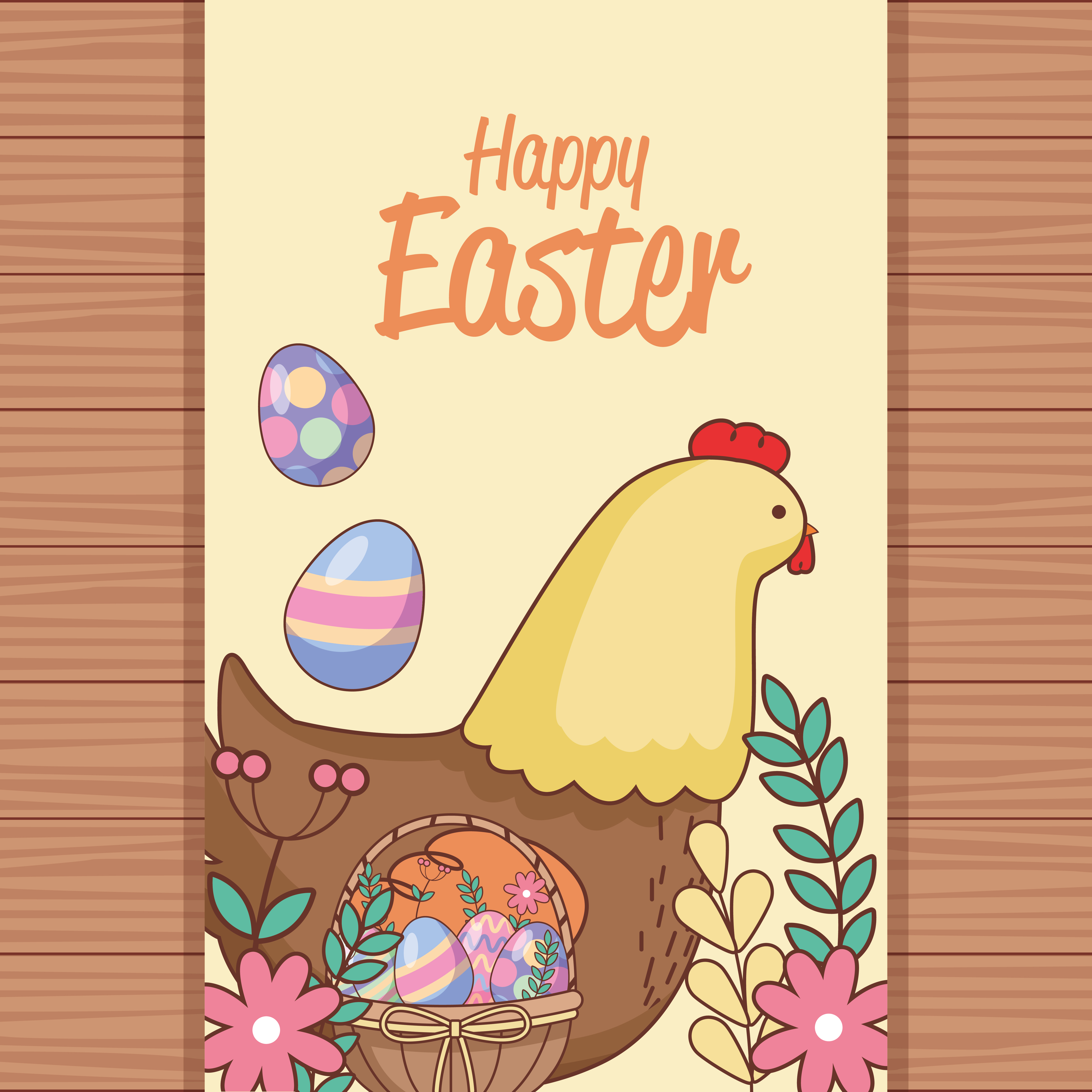 Happy easter day card 656034 Download Free Vectors, Clipart Graphics