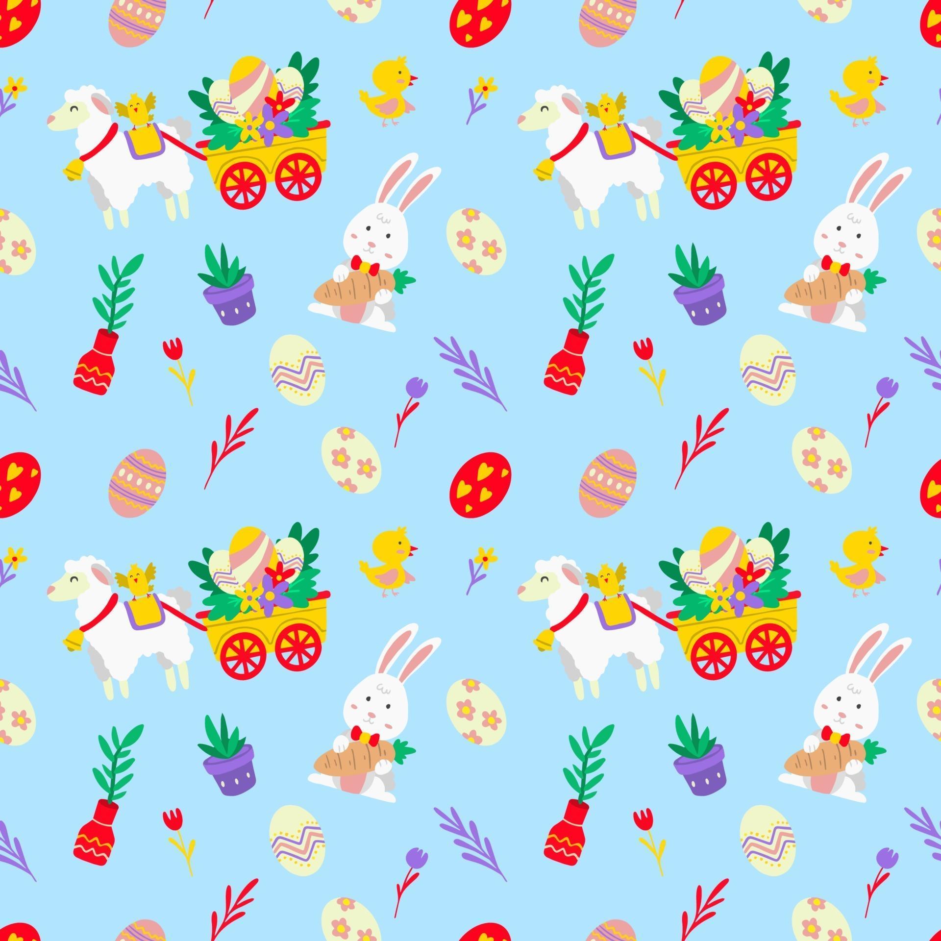 Seamless easter Pattern Vector 2222476 Vector Art at Vecteezy