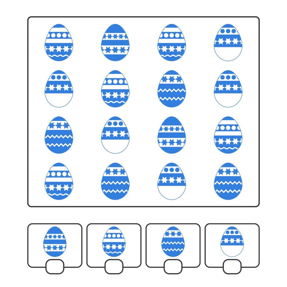 Counting game for preschool children for the development of