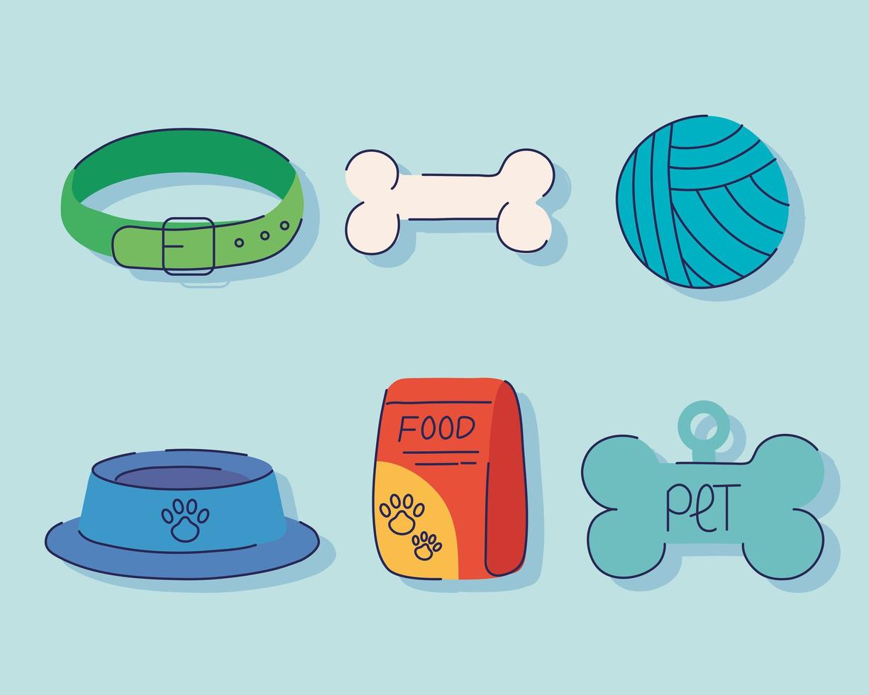 pet shop objects 5175771 Vector Art at Vecteezy