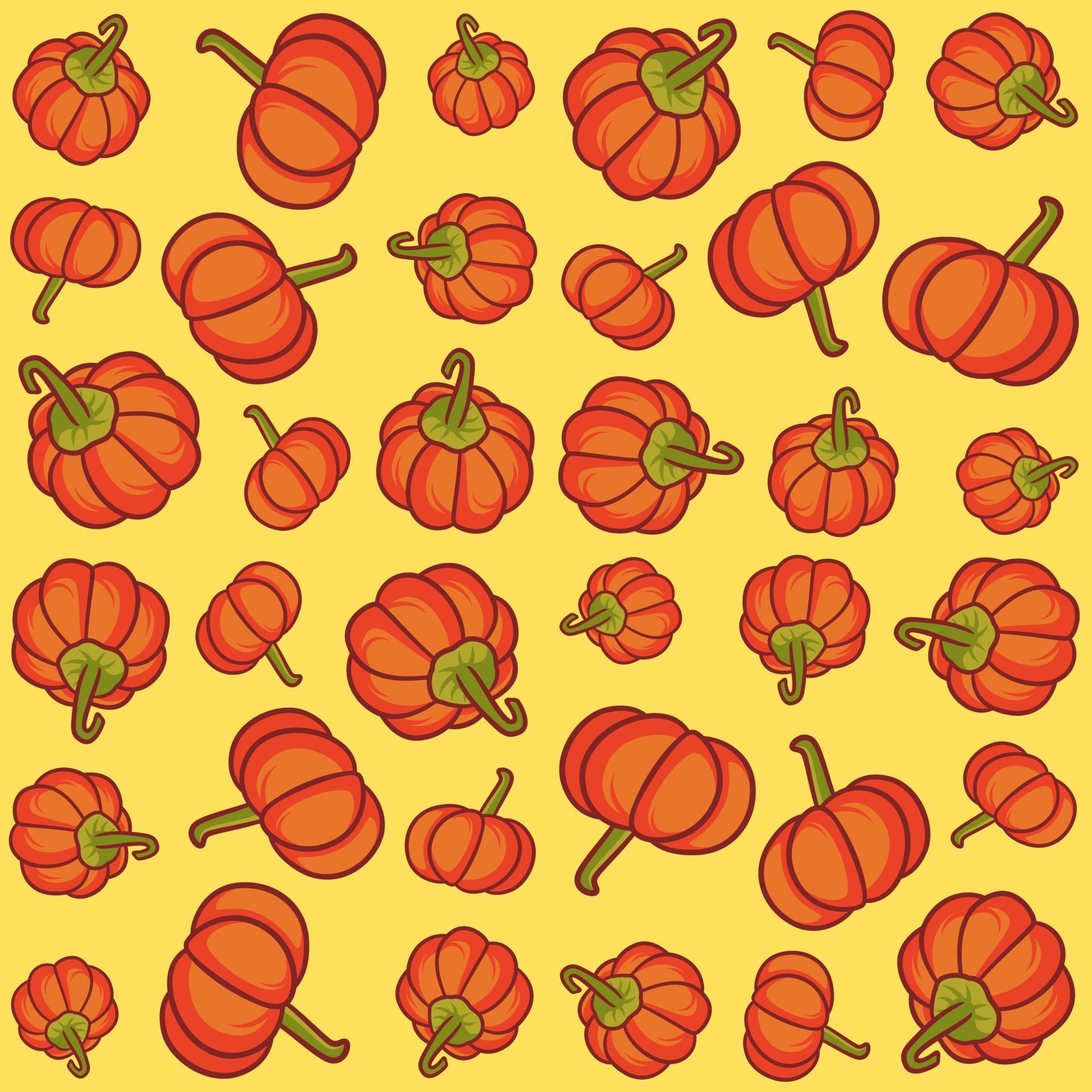 Vector seamless pattern with pumpkin 6036269 Vector Art at Vecteezy