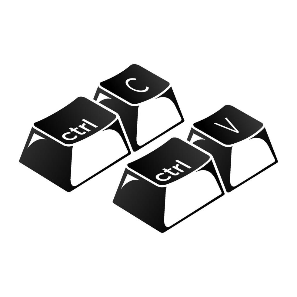 Ctrl C, Ctrl V keys on the keyboard, copy and paste the key combination