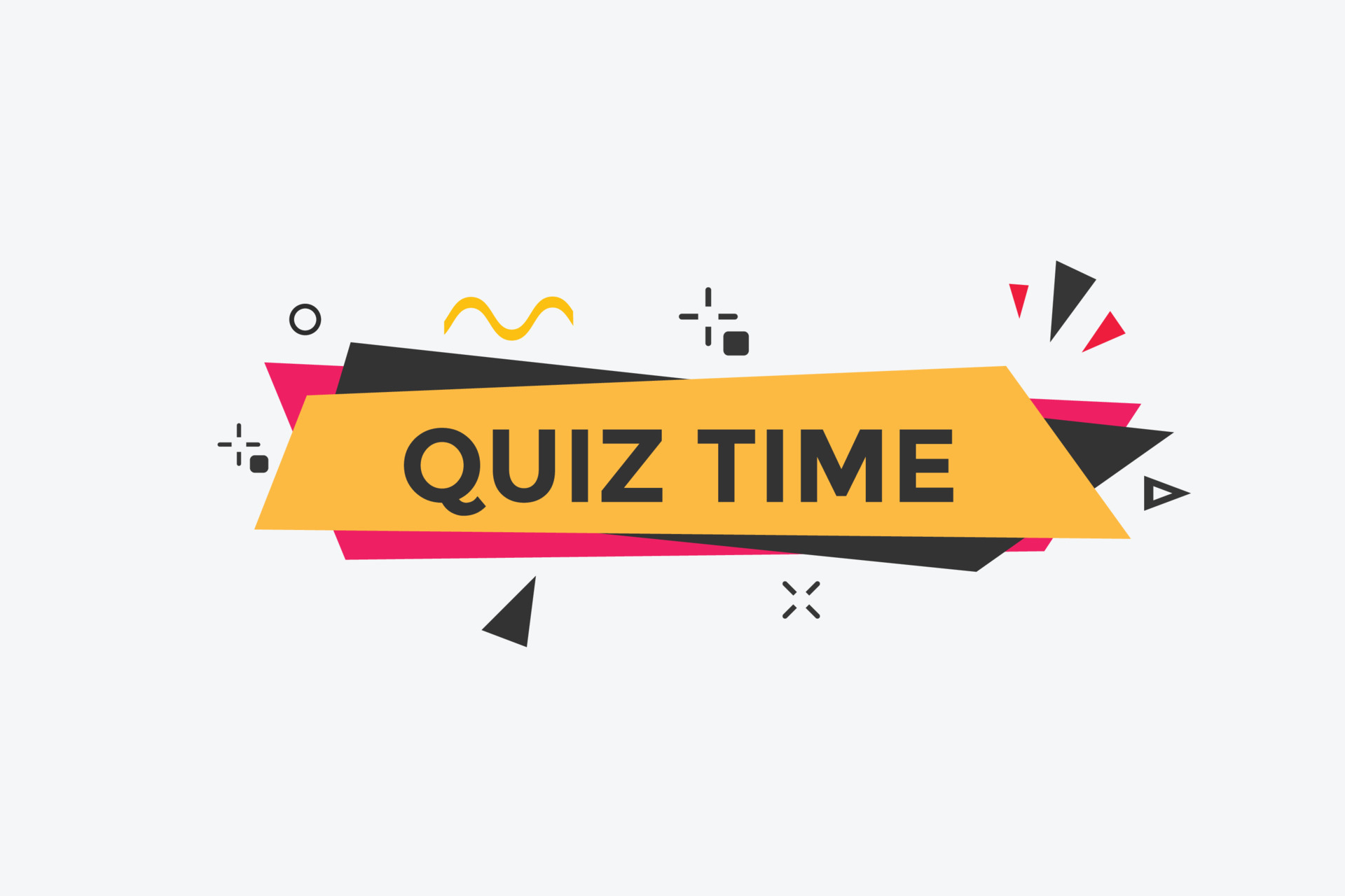 Quiz time button. Quiz time speech bubble. Quiz time text web template