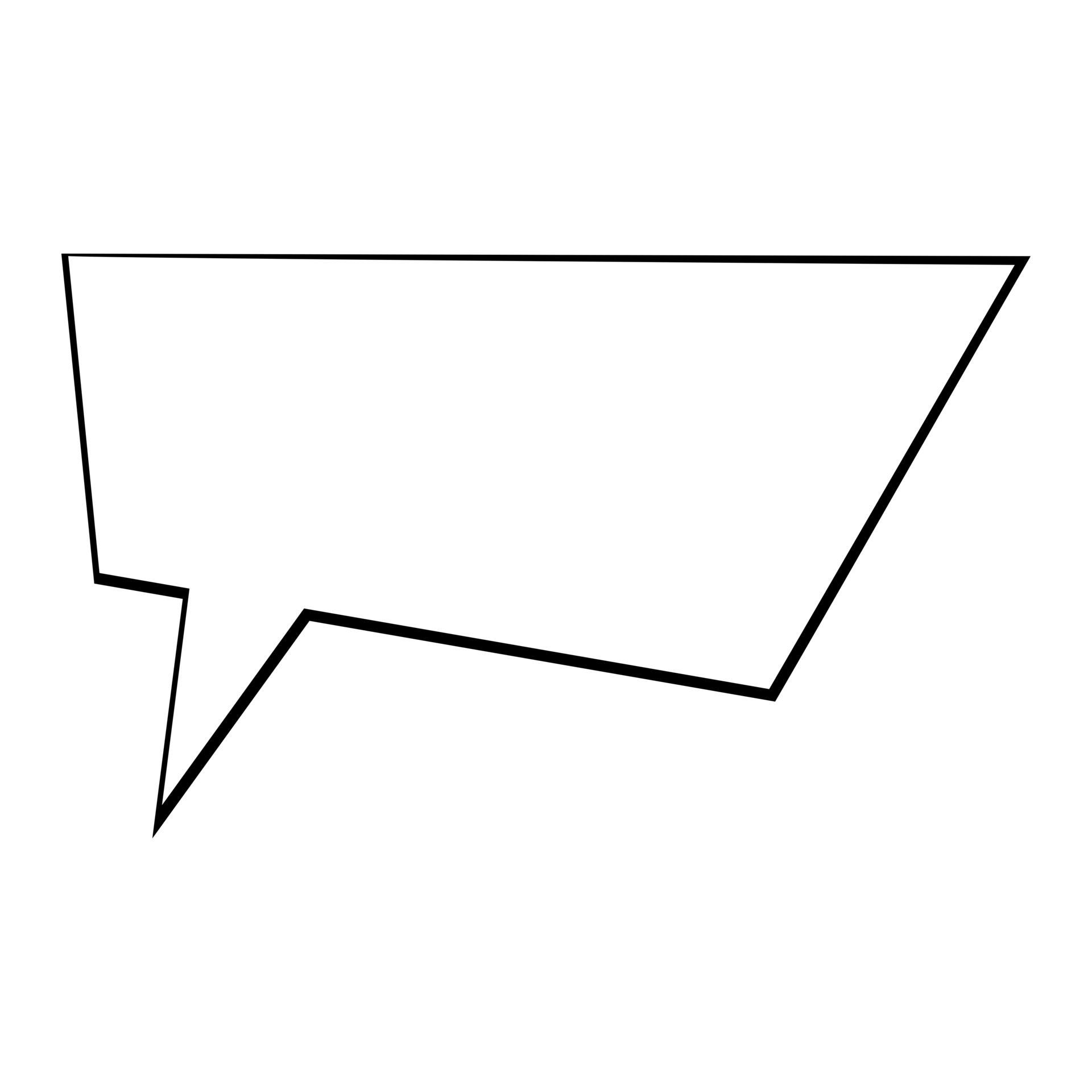 rectangular text bubble with transparent background 11894173 PNG