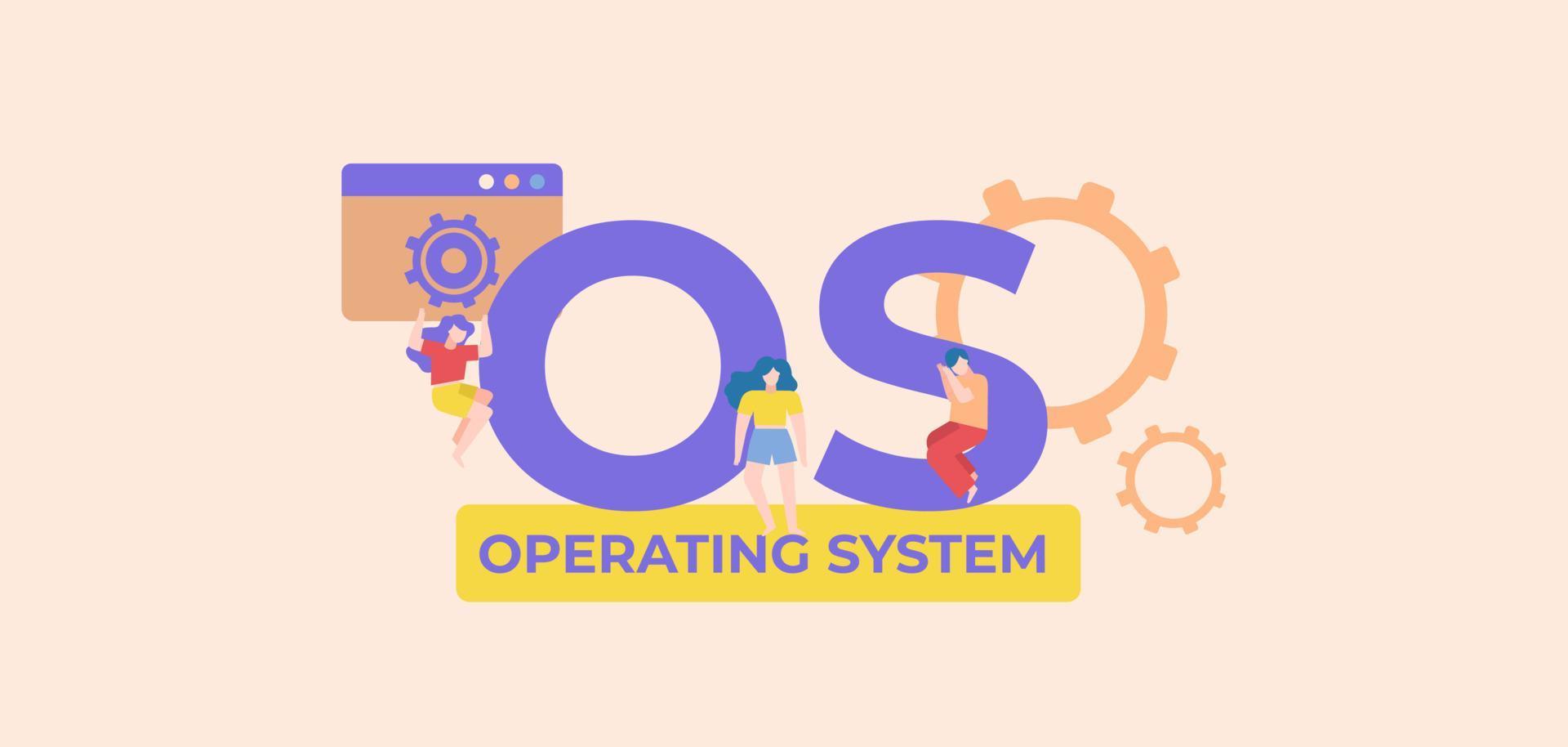 OS operating system. Advanced software technologies and coding web software digital graphic