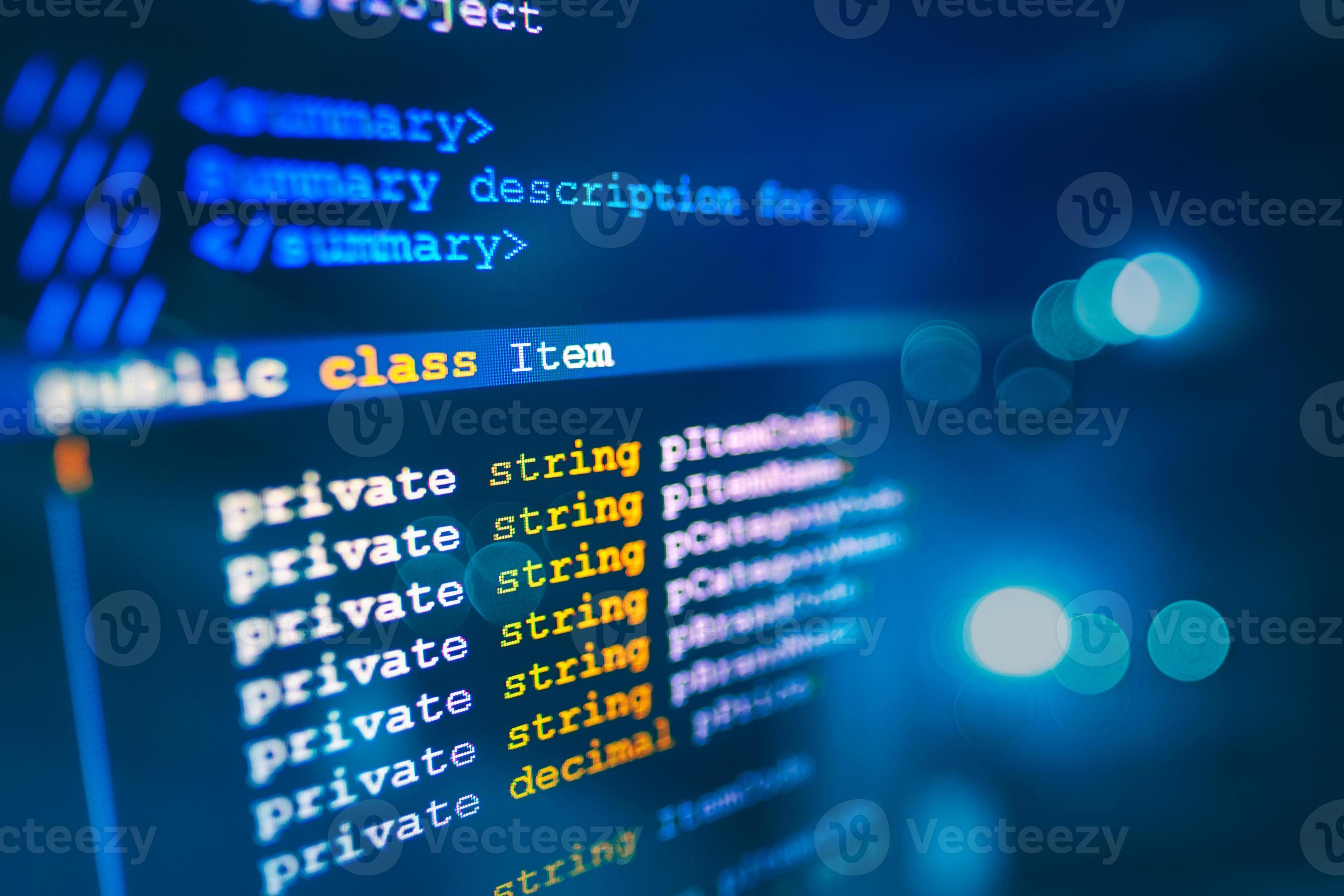 C sharp programming language source code example on monitor, C sharp