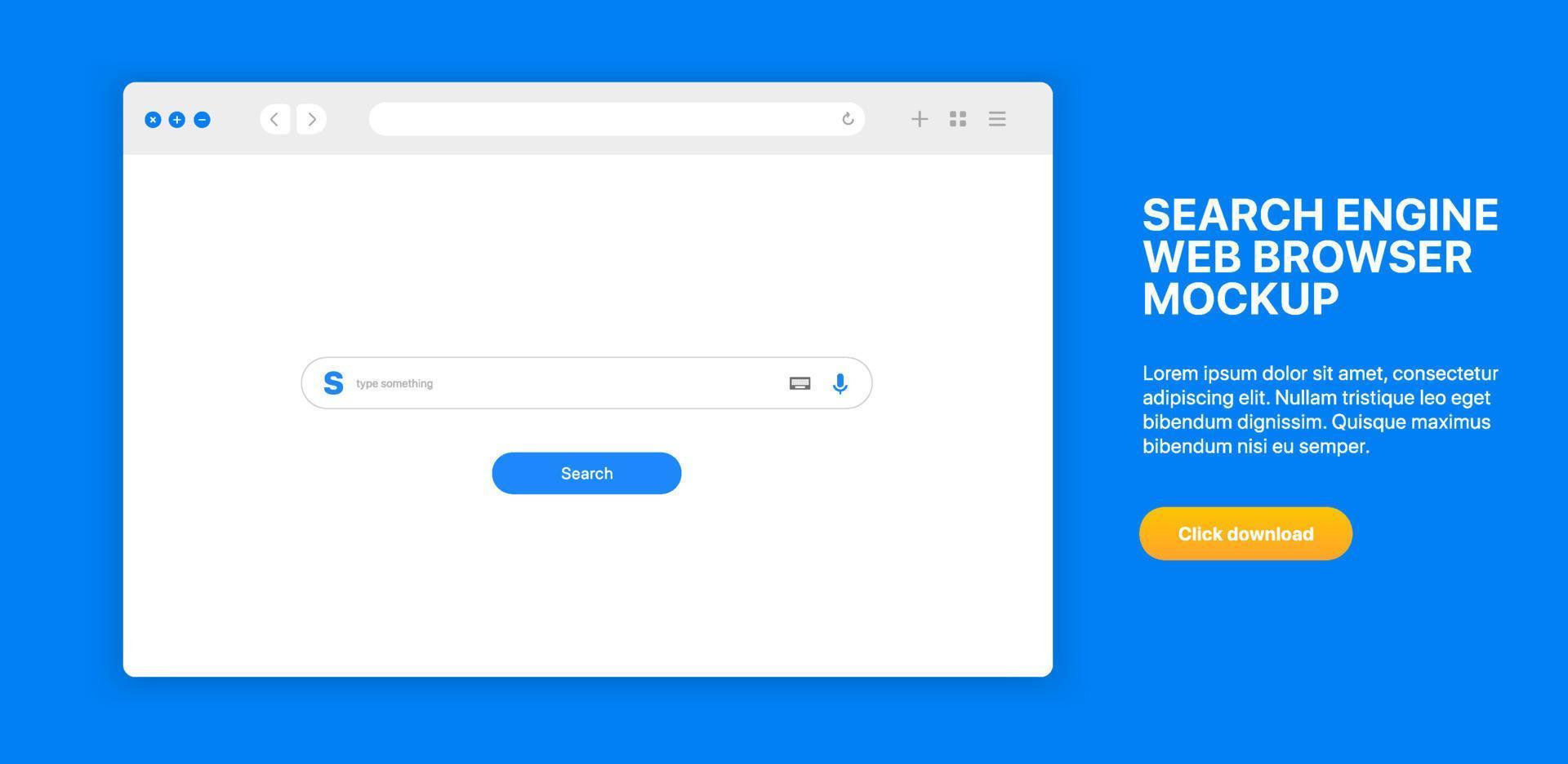  browser, browser search engine. Search bar for ui ux design and web site. Search