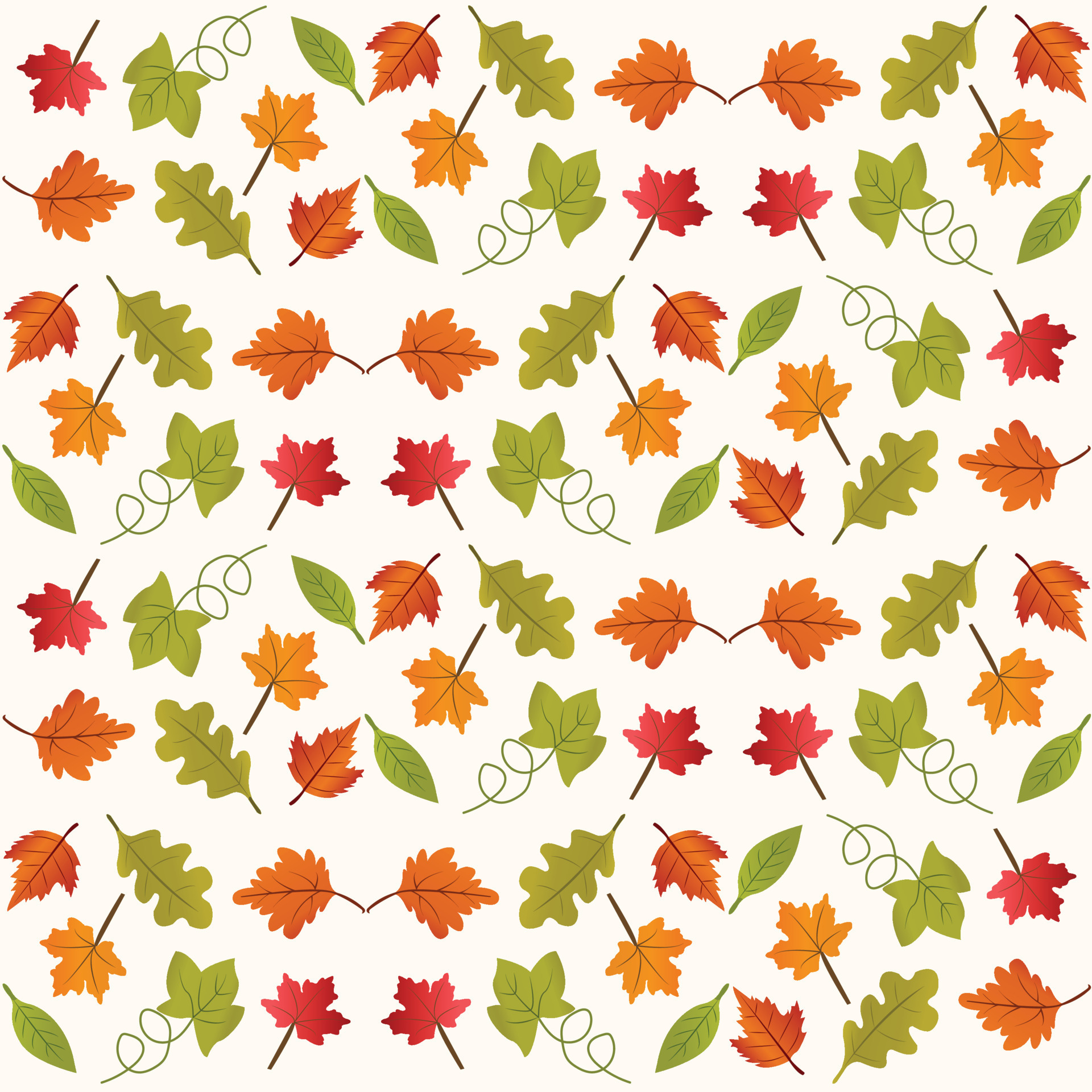 Fall leaves pattern 14537910 Vector Art at Vecteezy