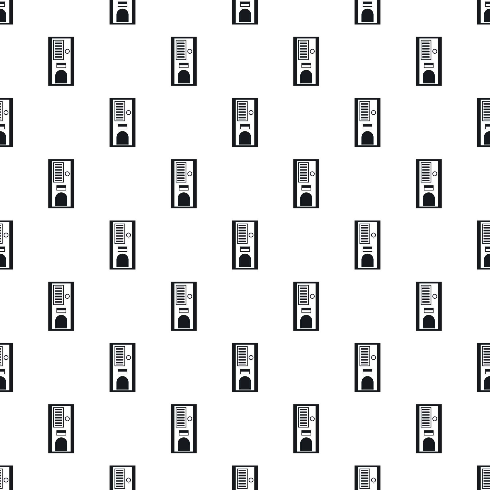Coffee vending machine pattern, simple style 15107310 Vector Art at
