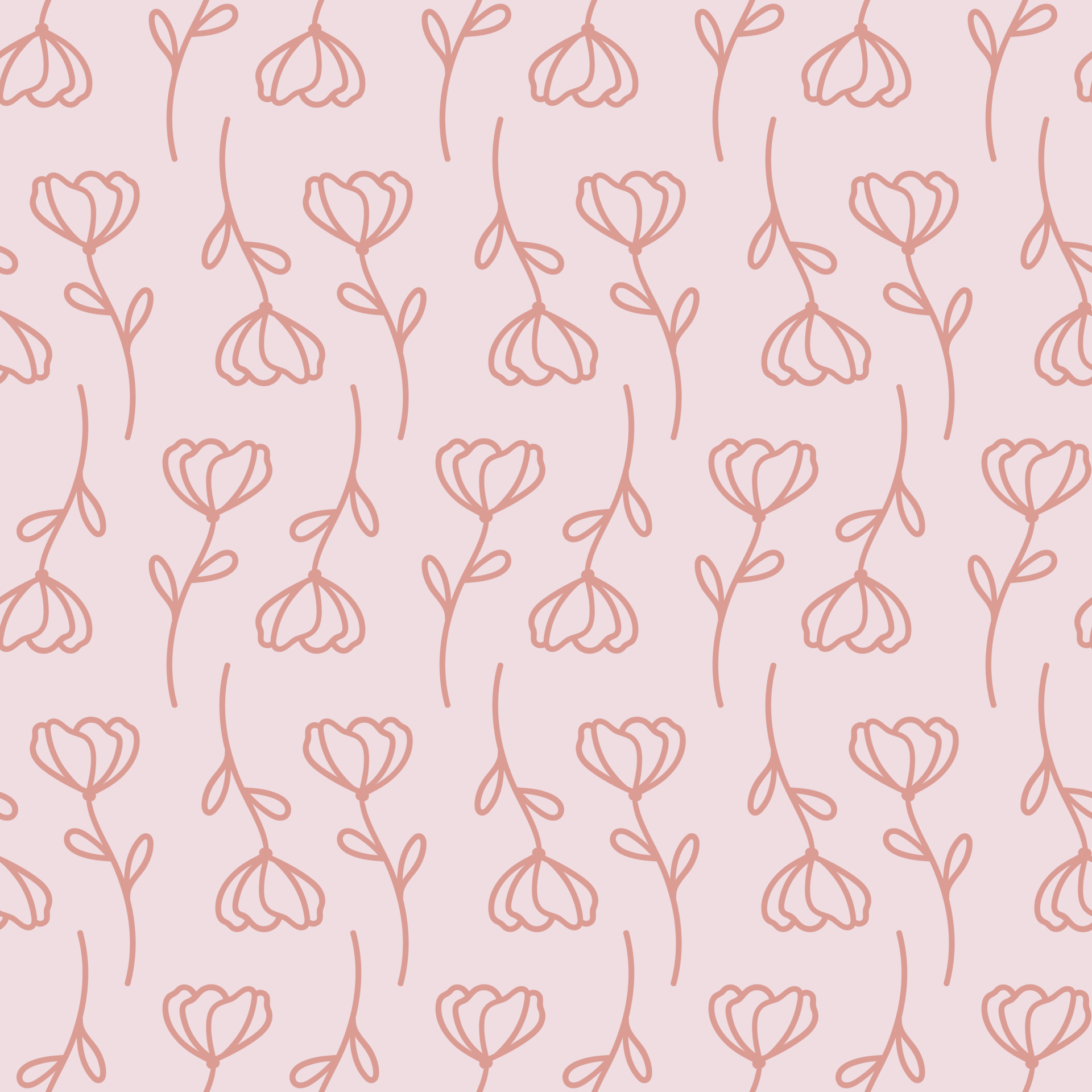 Pink floral vector repeat pattern 16129317 Vector Art at Vecteezy