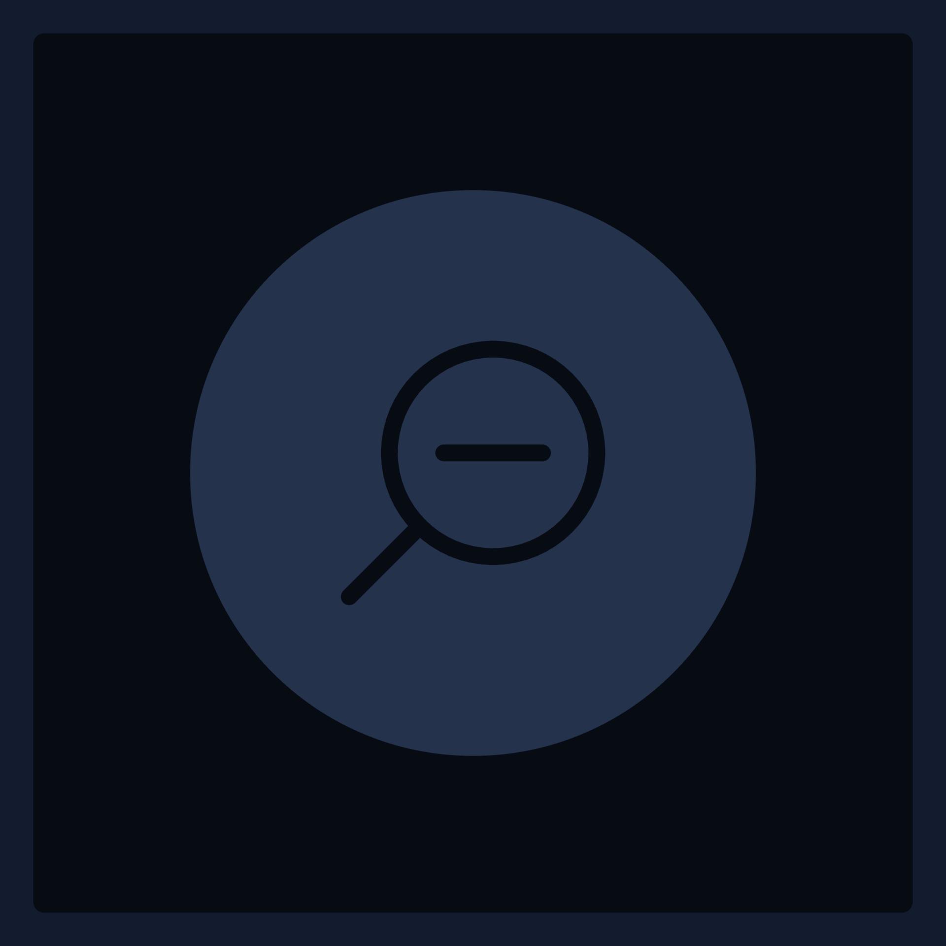 Disabled zoom out button UI element template. Editable isolated vector