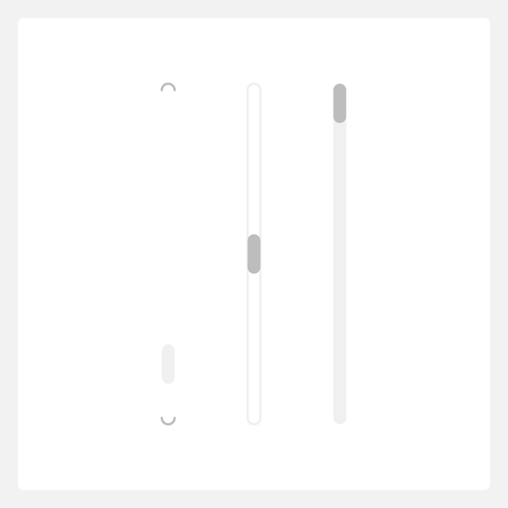 Vertical scroll bar UI element template. Editable isolated vector