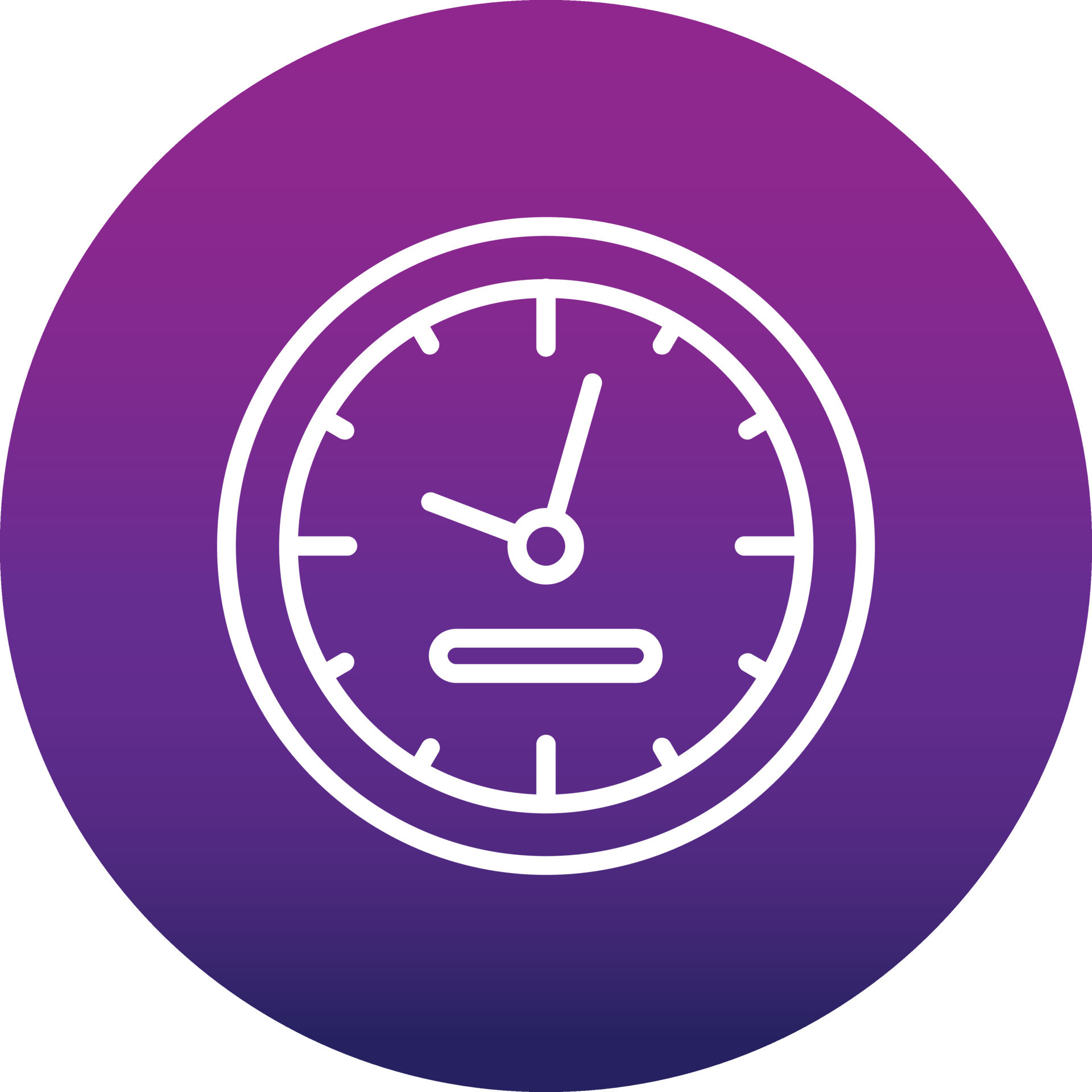 Wall Clock Vector Icon 17014708 Vector Art at Vecteezy