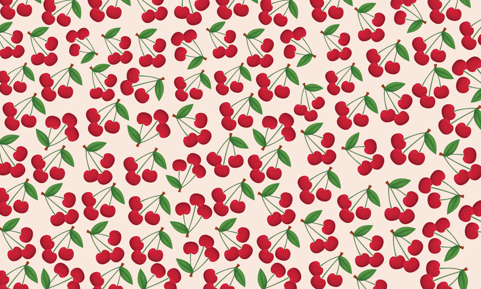 Pattern fruit cherry background. Cherry pattern design 17374197 Vector