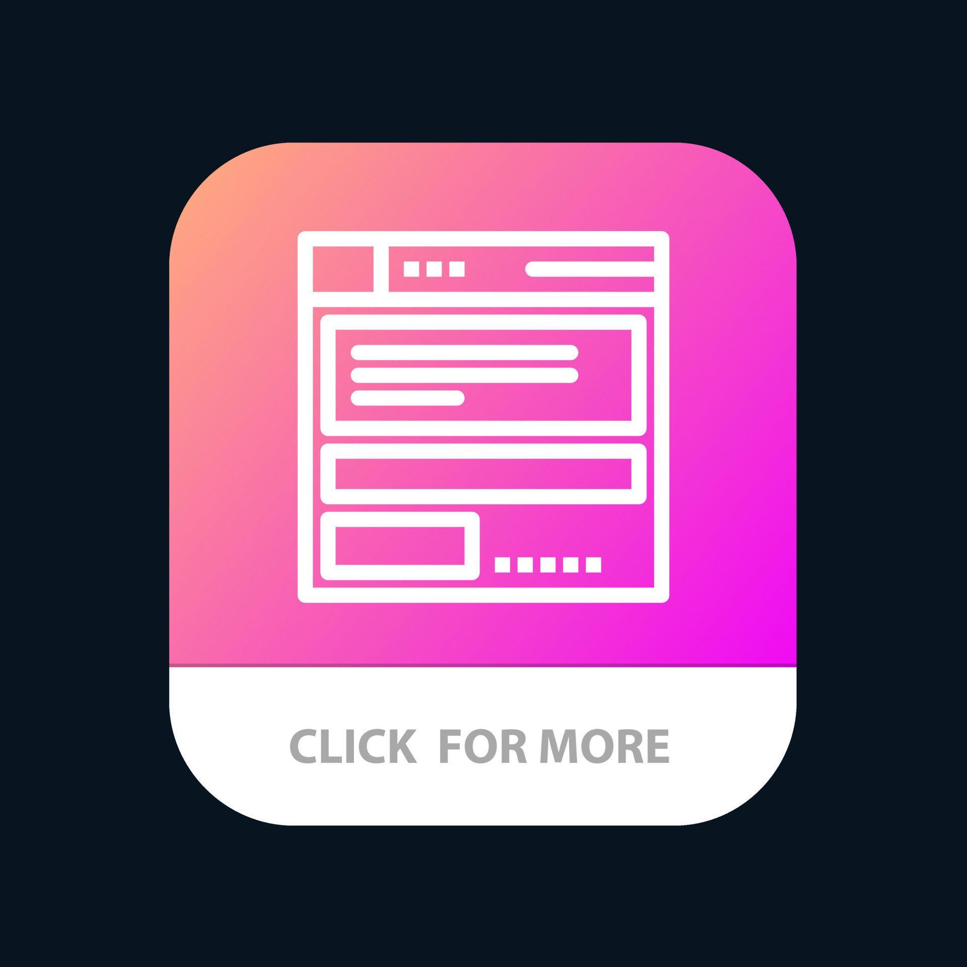 File Browser Computing Code Mobile App Button Android and IOS Line