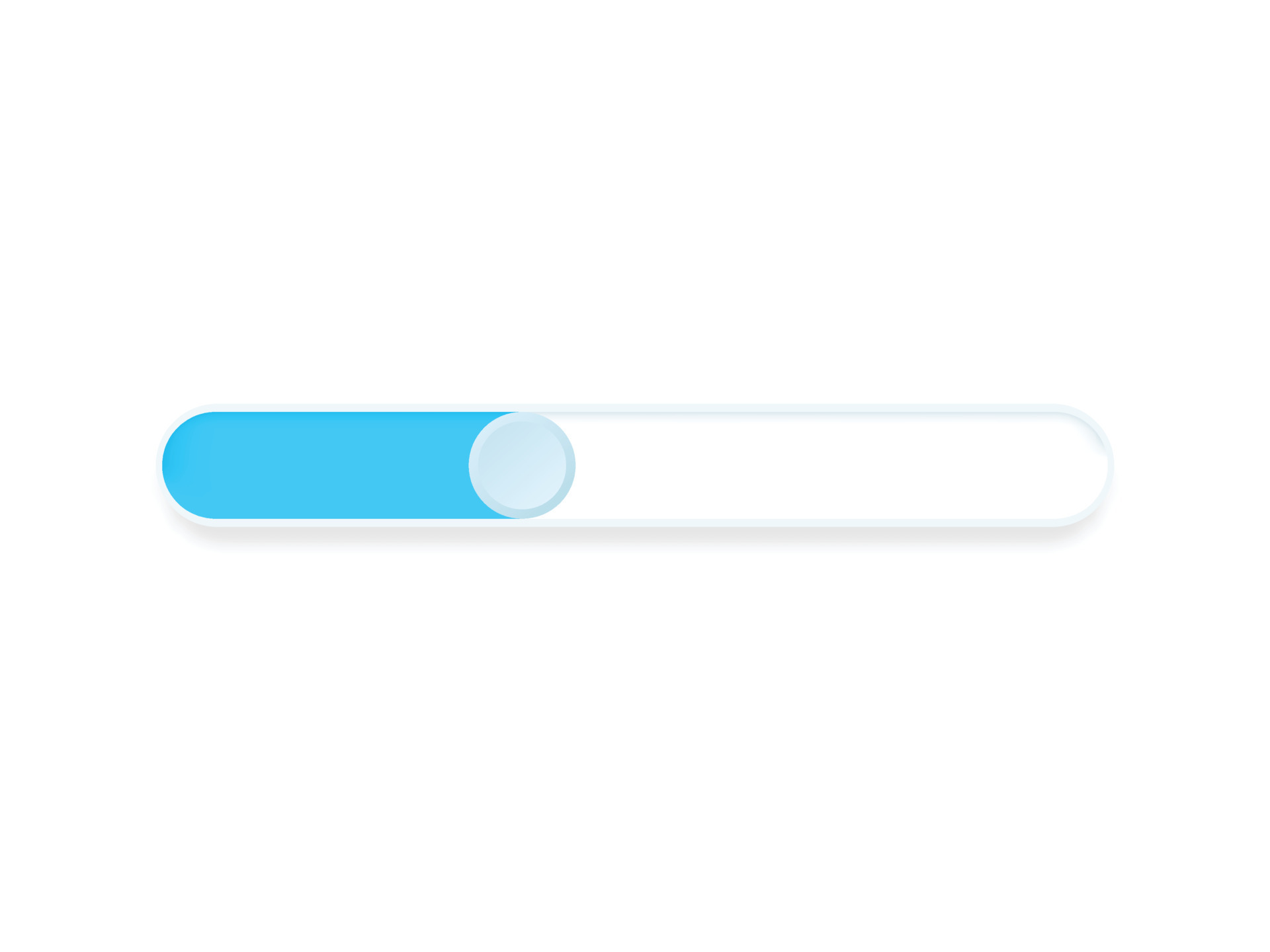 3D Scrollbar element button. Interaction technique or widget for