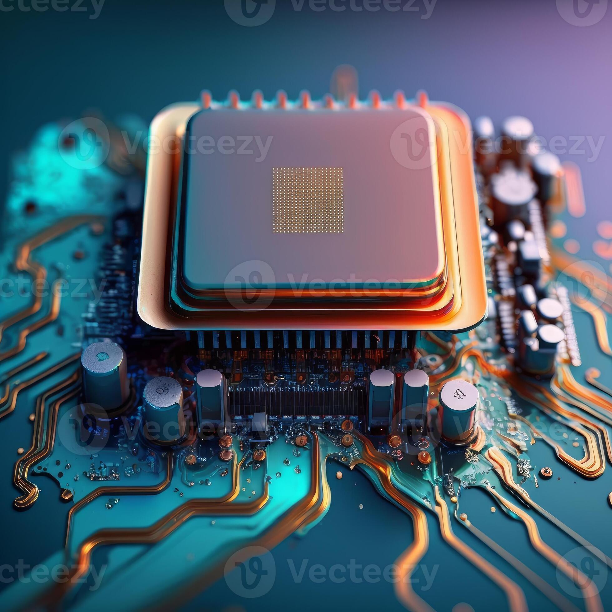 processor of computer technology concept generative AI 22189789 Stock