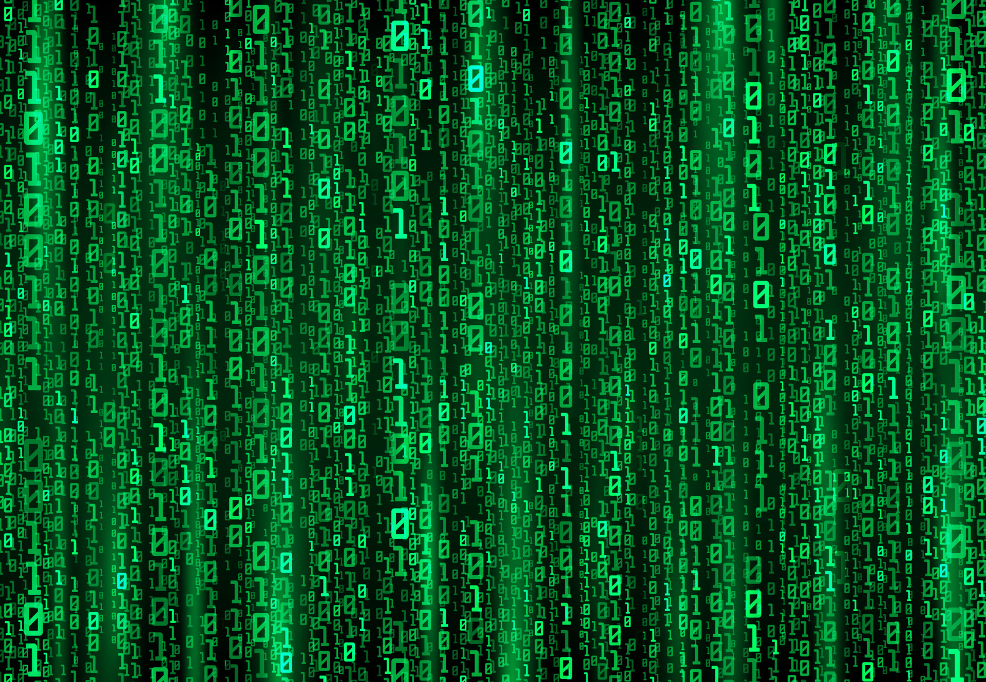 Digital stream binary code data, matrix background 23518754 Vector Art