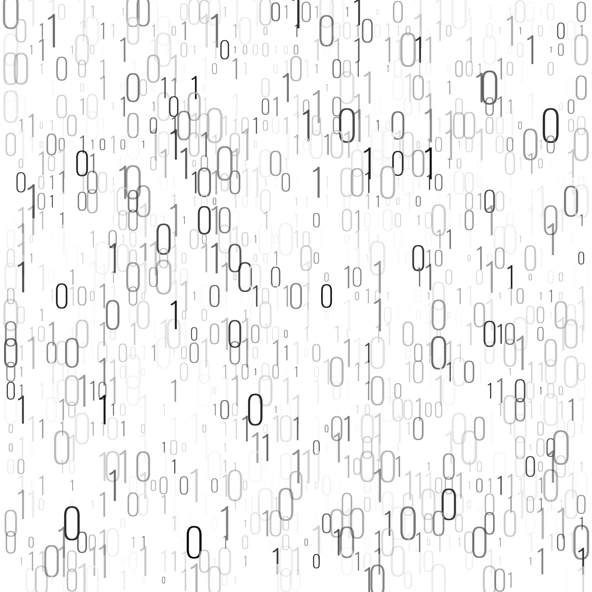 Binary code digital technology background. Computer data by 0 and 1