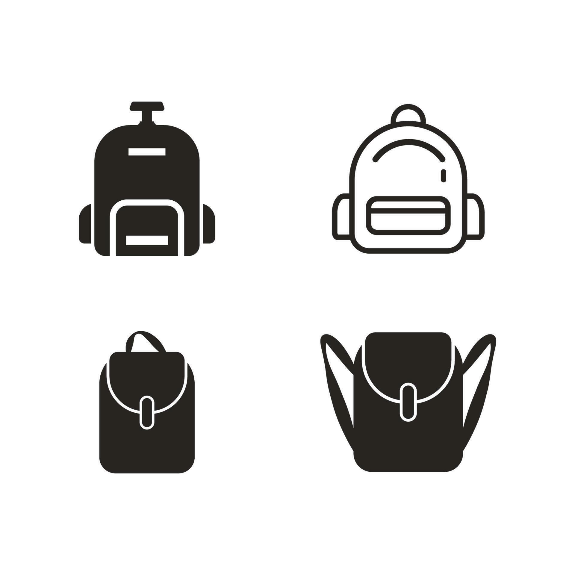 backpack icon vector 24397733 Vector Art at Vecteezy