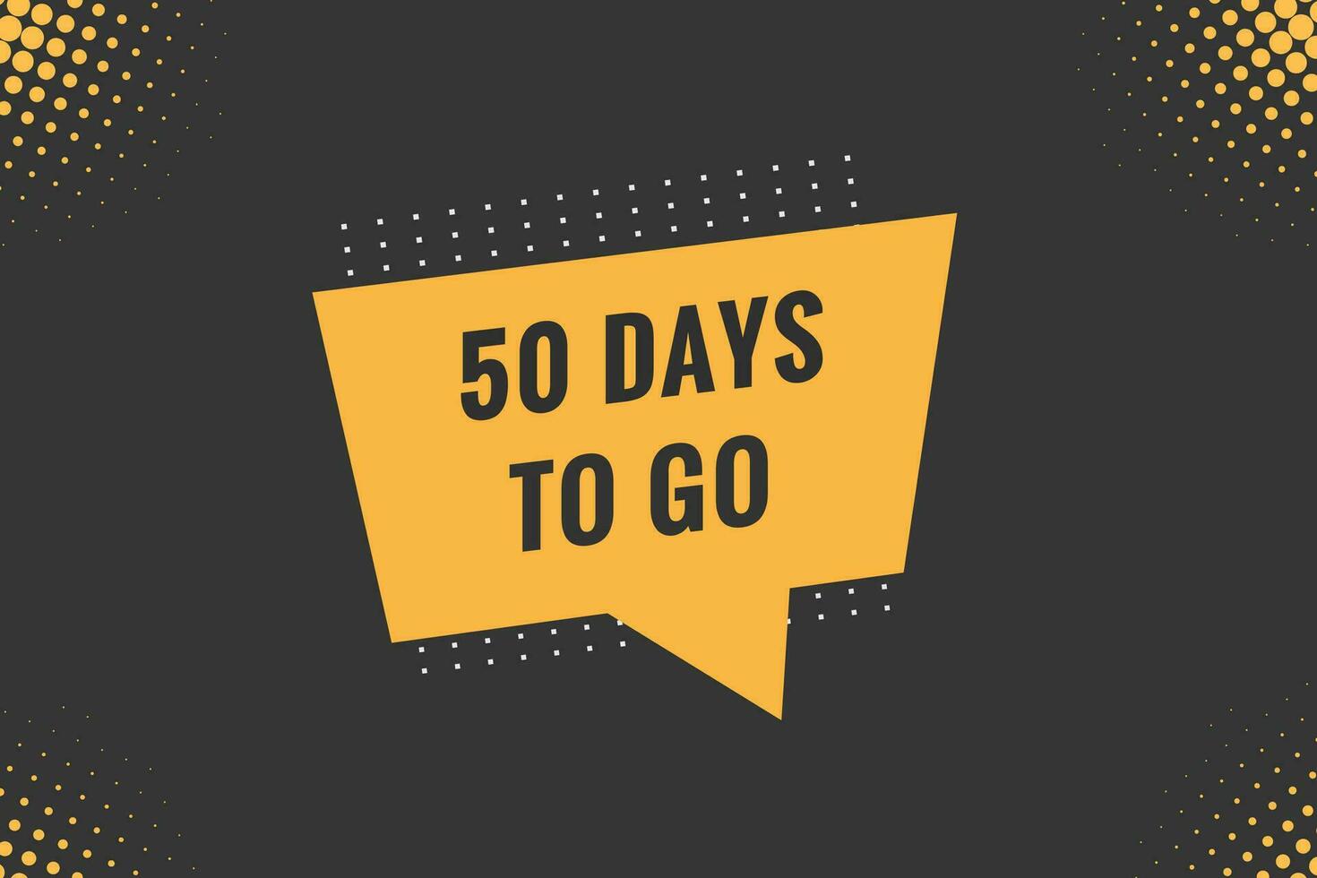 50 days to go countdown template. 50 day Countdown left days banner